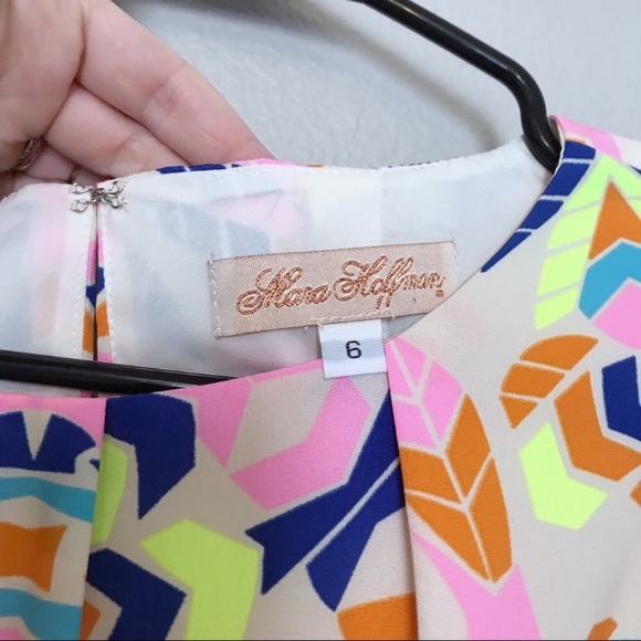 Mara Hoffman Aloha Stone Shift Dress Pleats Size 6 - Picture 6 of 7